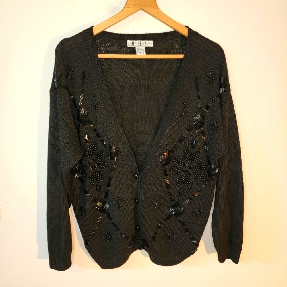 Vintage OHI Embellished Cardigan